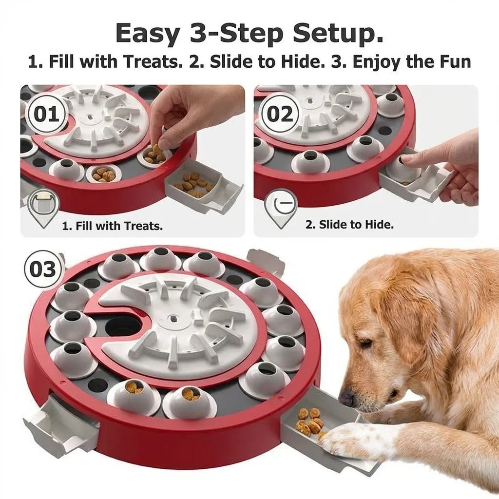 Interactive Dog Puzzle Toy And Treat Dispenser For Mental Stimulation