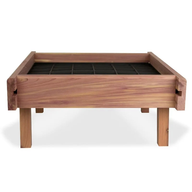 Premium Cedar Wild Bird Ground Feeder With Secure Legs