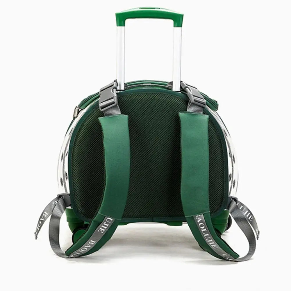 Durable Pet Trolley Backpack Carrier For Cats And Dogs Travel