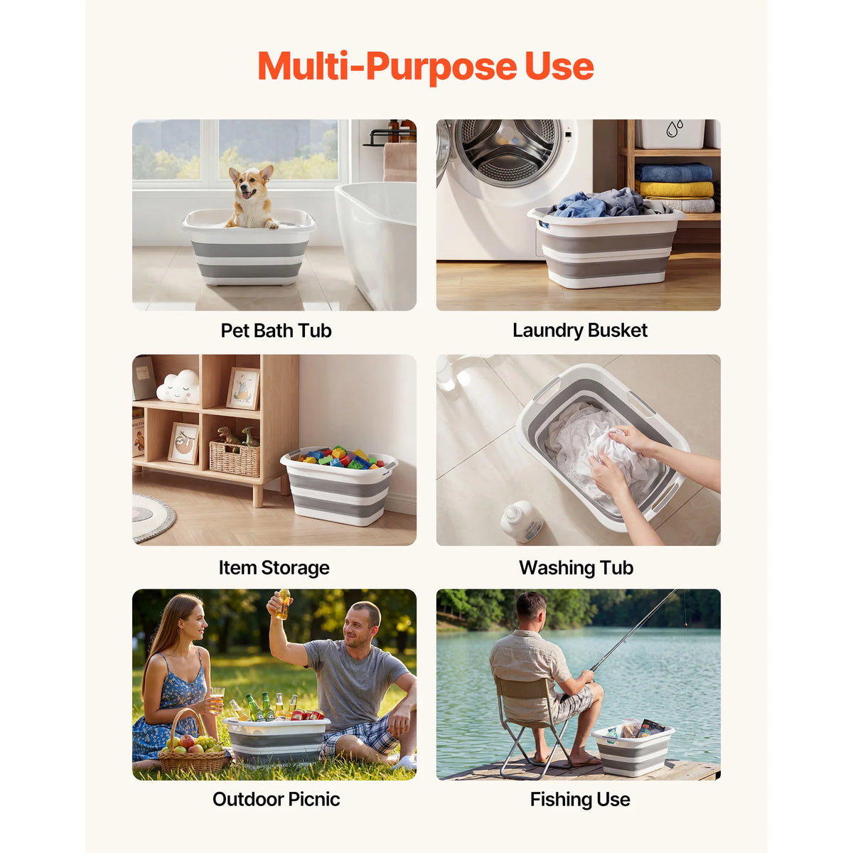 Collapsible Dog Bathtub With Internal Quick Drain Valve