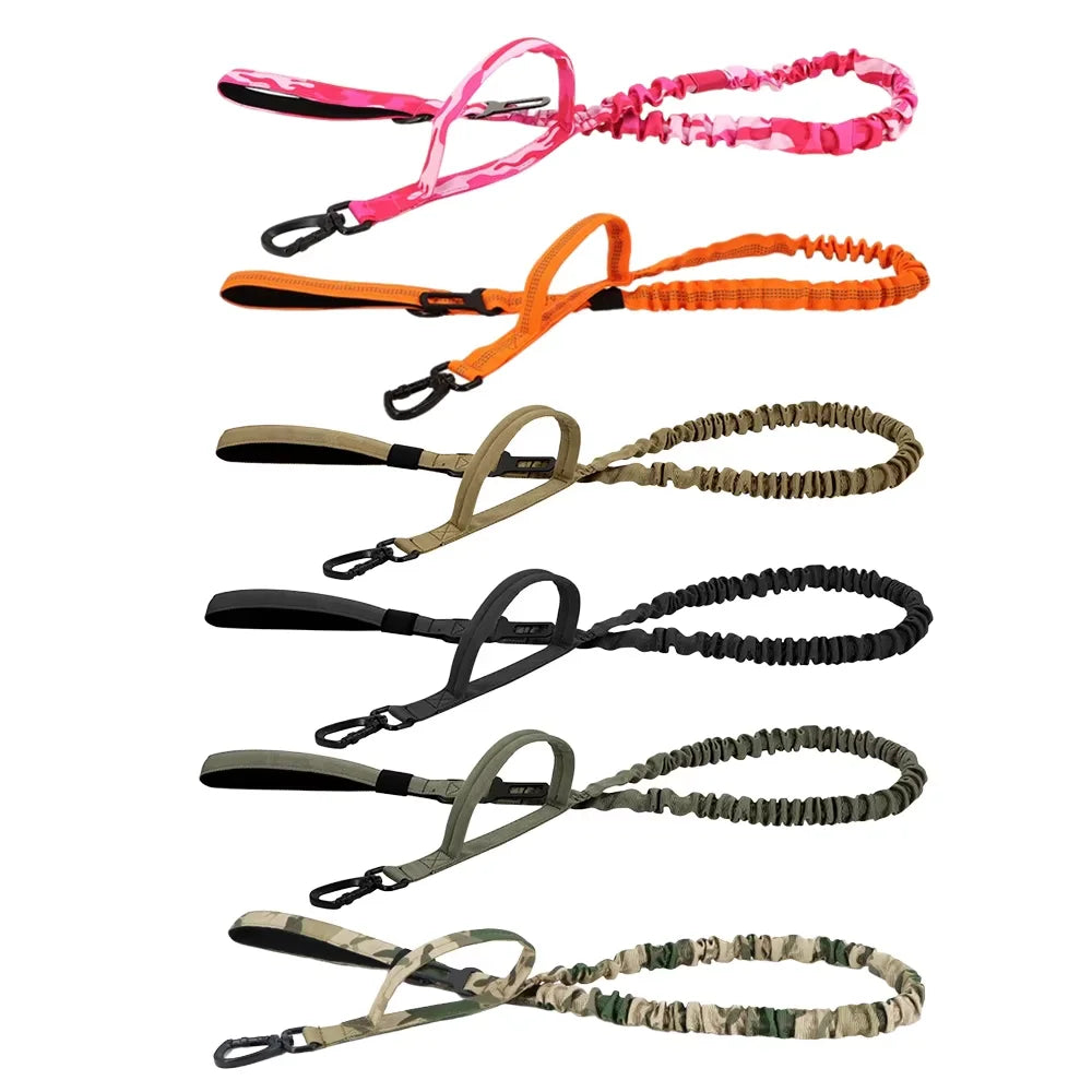 Petrawl Adjustable Elastic Nylon Dog Leash Quick Release Dual Handle