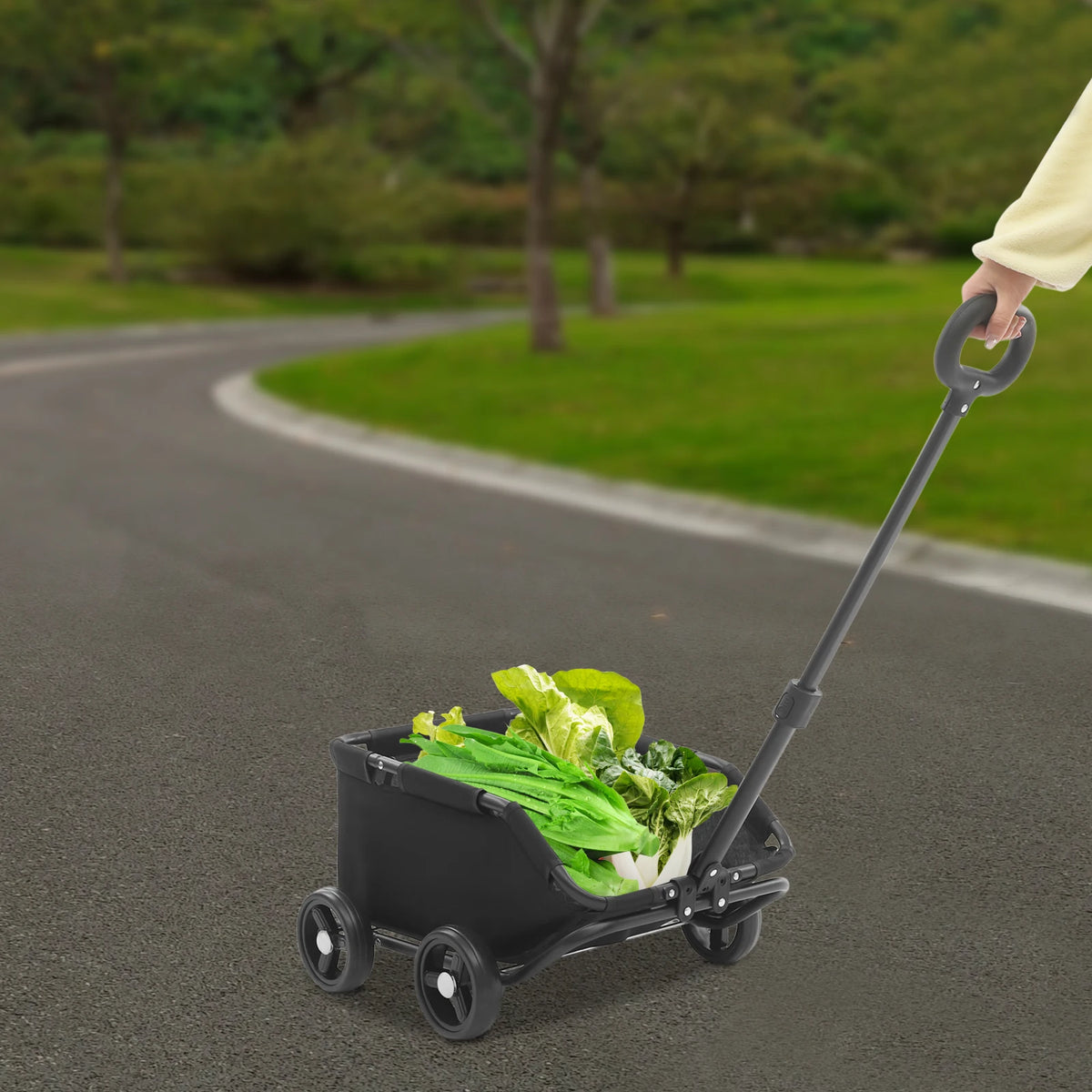 Folding Four Wheel Pet Stroller Crafted For Comfortable Dog Travel